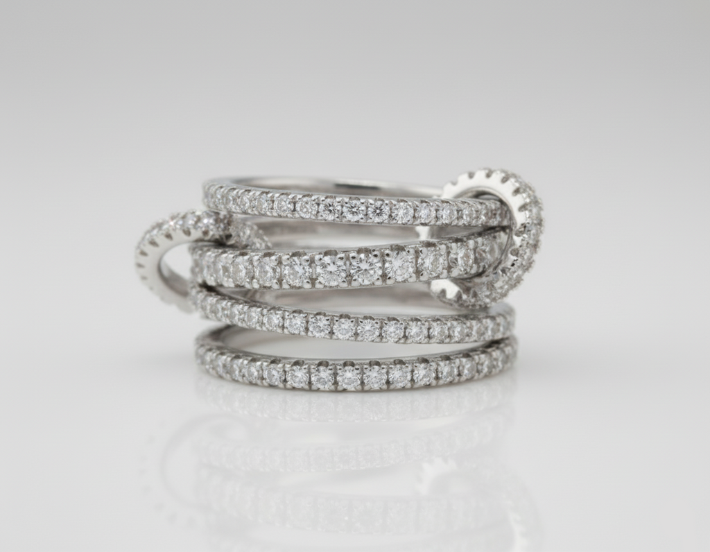 Platinum cocktail ring
