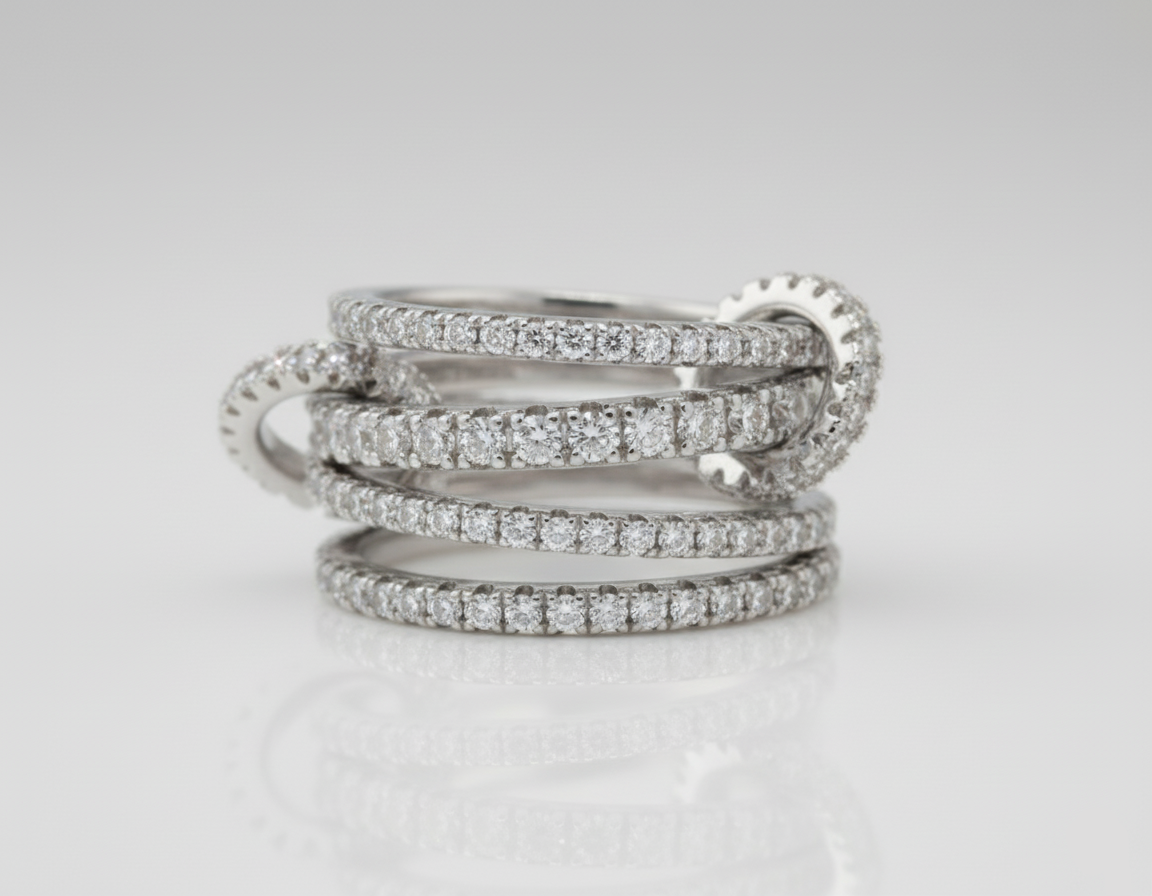 Platinum cocktail ring