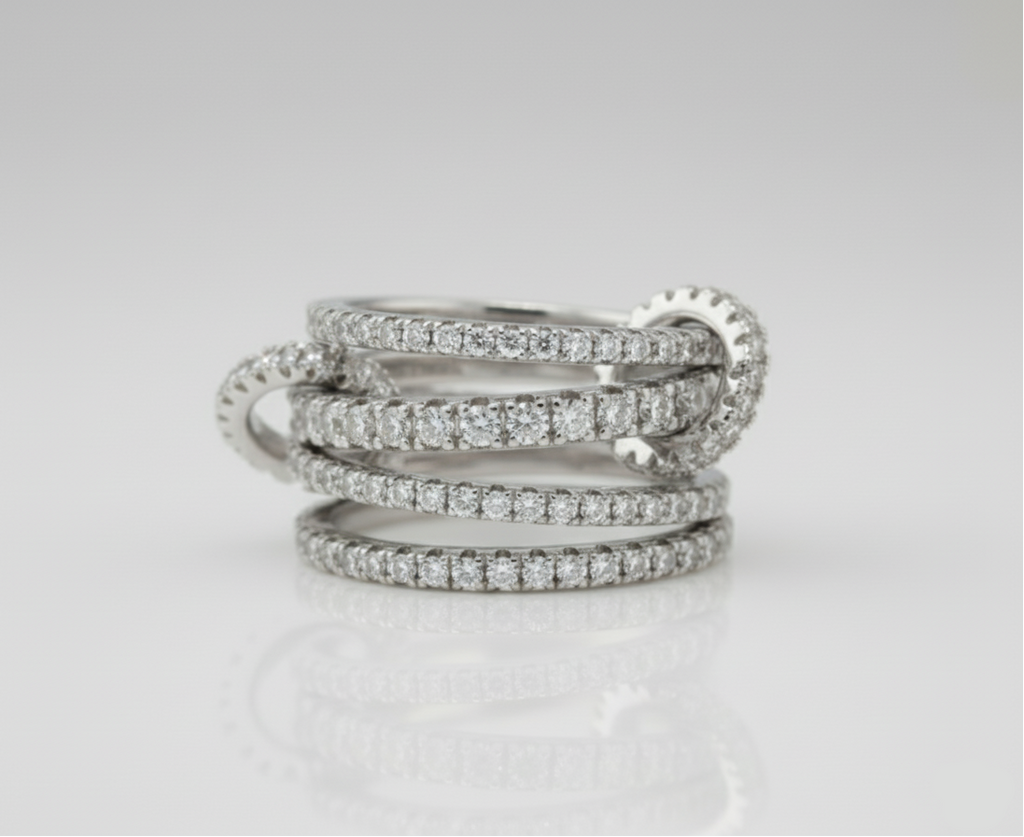 Platinum cocktail ring