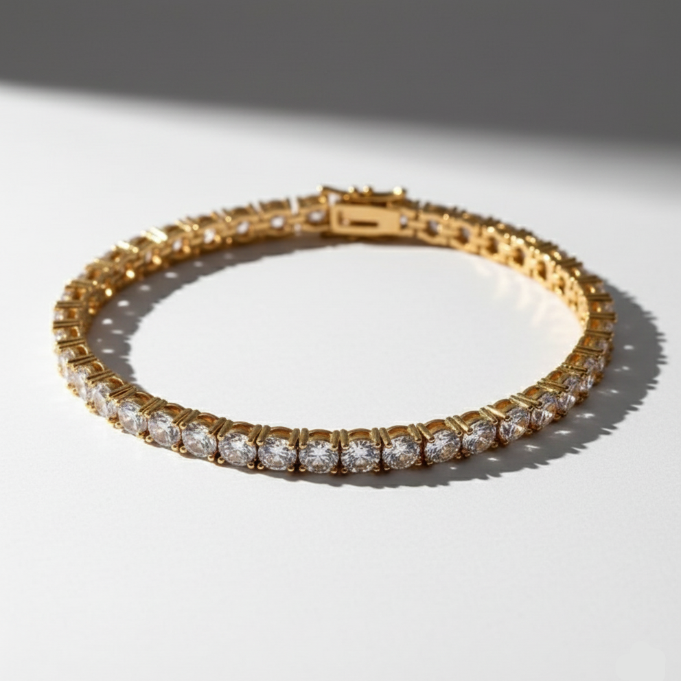 Gold Tennis Bracelet