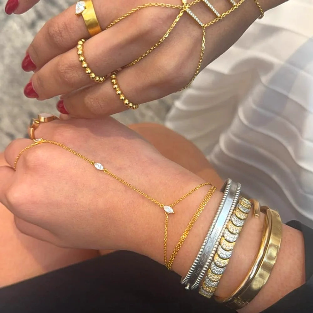 Zenia Marquise Hand Chain