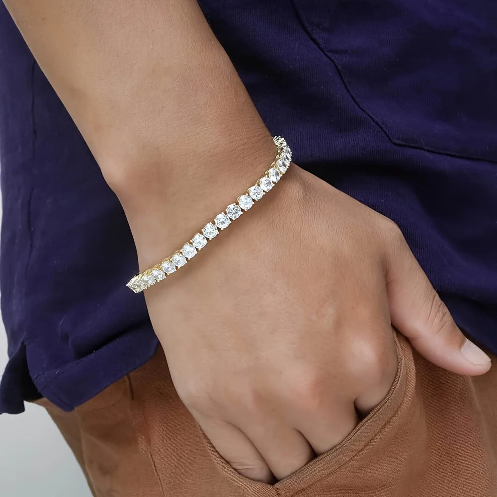 Gold Tennis Bracelet