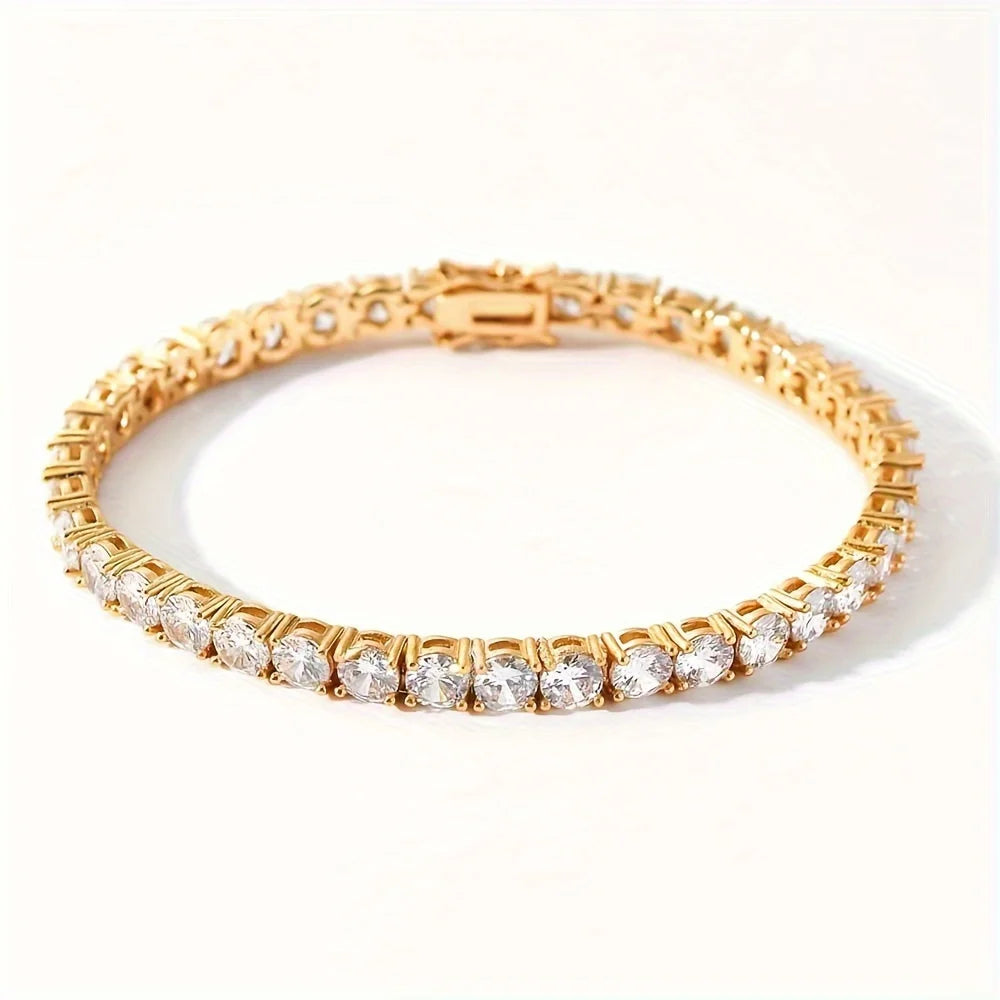 Gold Tennis Bracelet